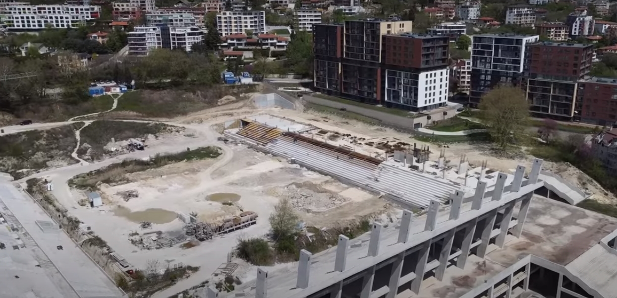 Почти готова е втора трибуна на стадион „Варна” (СНИМКИ и ВИДЕО)